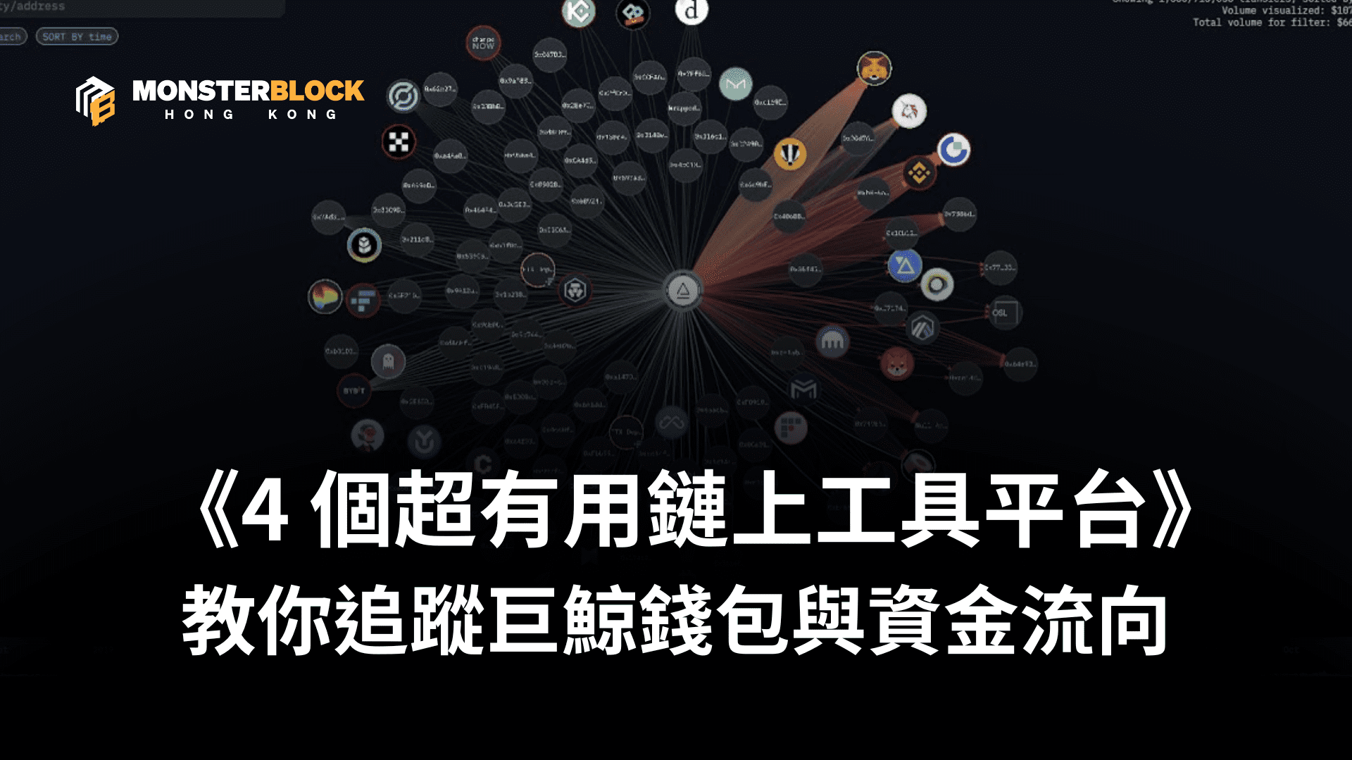 기사 자세히 보기 新手必學！4 個免費鏈上工具教你追蹤巨鯨錢包與幣圈資金流向