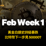 黃金白銀史詩級暴跌！比特幣下一步見 50000 – 0202 Alpha Report